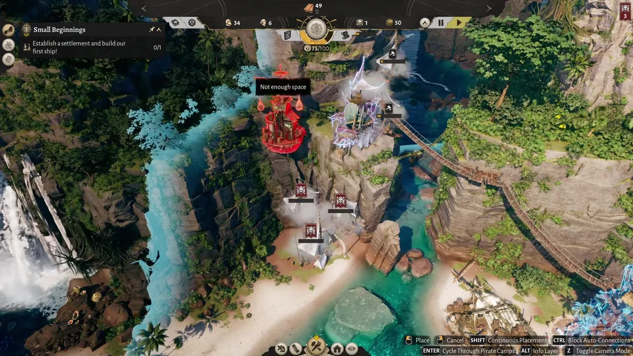 Corsair Cove cliffside settlement players share in community layout threads