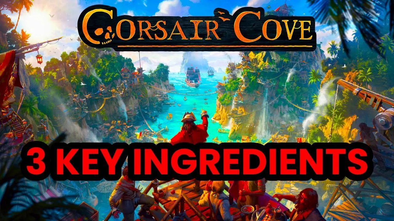 Corsair Cove pirate fleet sailing on the world map with multiple hulls